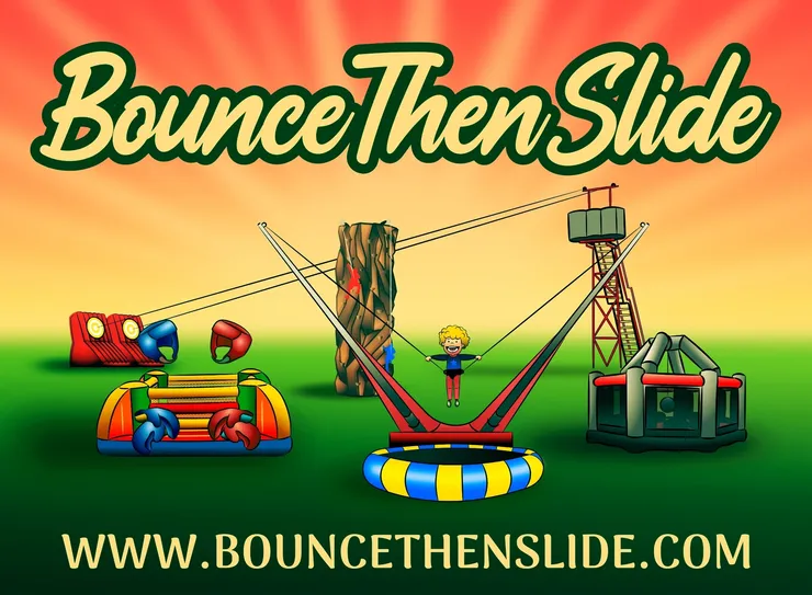 pics and videos of events bouncethenslide AZ biggest inflatable obstacle course rentals!