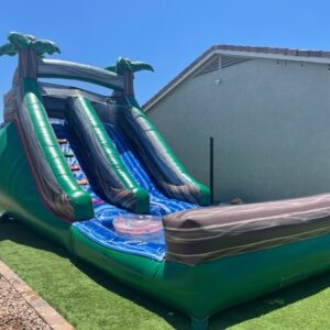 16 ft inflatable tropical water slide rentals in phoenix, scottsdale, chandler, mesa gilbert, arizona, az