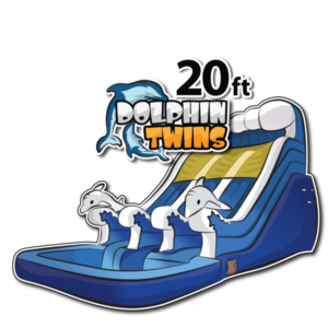 20 ft Dolphin water slide inflatable Double Lane (Also Available in 16 ft) in phoenix, scottsdale, chandler, mesa gilbert, arizona, az
