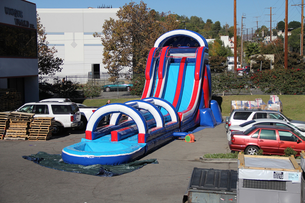 27 Ft tall The Patriot Water Slide Double lane
