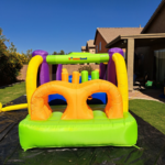 "Thrilling 25ft Toddler Double Lane Racer Obstacle Course - A Racing Adventure for Ages 3-10!"