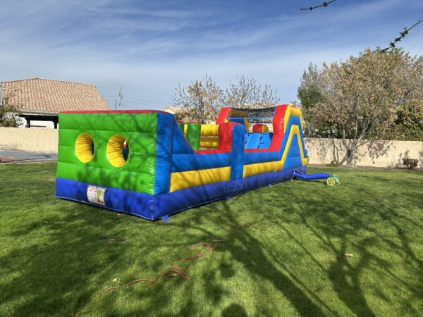Low price obstacle course rental - AZ green 40ft double lane obstacle for rent