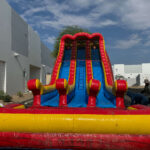Inflatable Water Slide, Double Lane Water Slide, 29 ft Tall Slide, Water Slide Rental, Event Water Slide, Kids and Adults Water Slide, Summer Party Inflatable, Dual Lane Rush Slide, Splash Pool Slide, Large Inflatable Slide