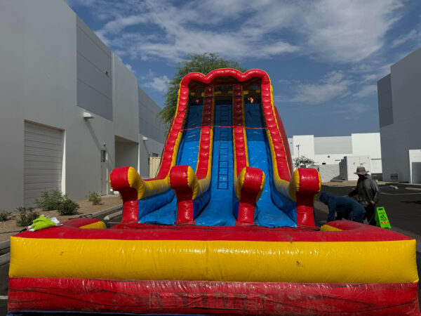 Inflatable Water Slide, Double Lane Water Slide, 29 ft Tall Slide, Water Slide Rental, Event Water Slide, Kids and Adults Water Slide, Summer Party Inflatable, Dual Lane Rush Slide, Splash Pool Slide, Large Inflatable Slide