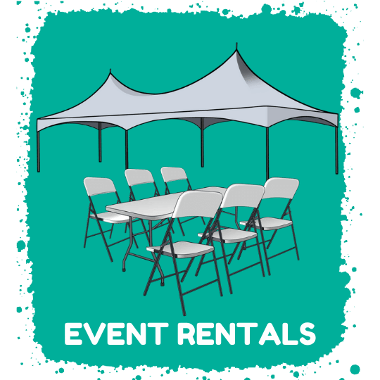 event rentals table chair tent rentals az